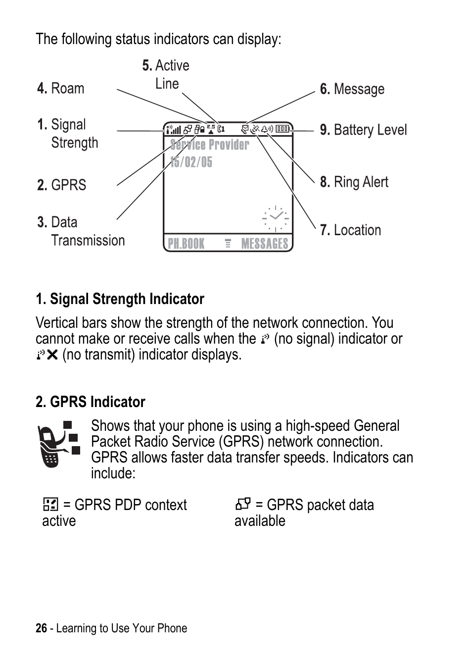 Motorola C390 User Manual | Page 26 / 86