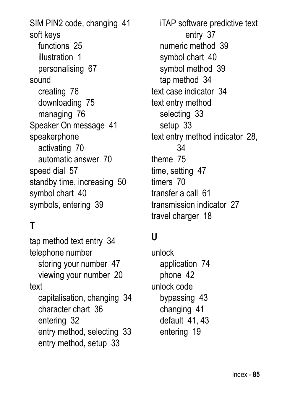 Motorola C390 User Manual | Page 85 / 86