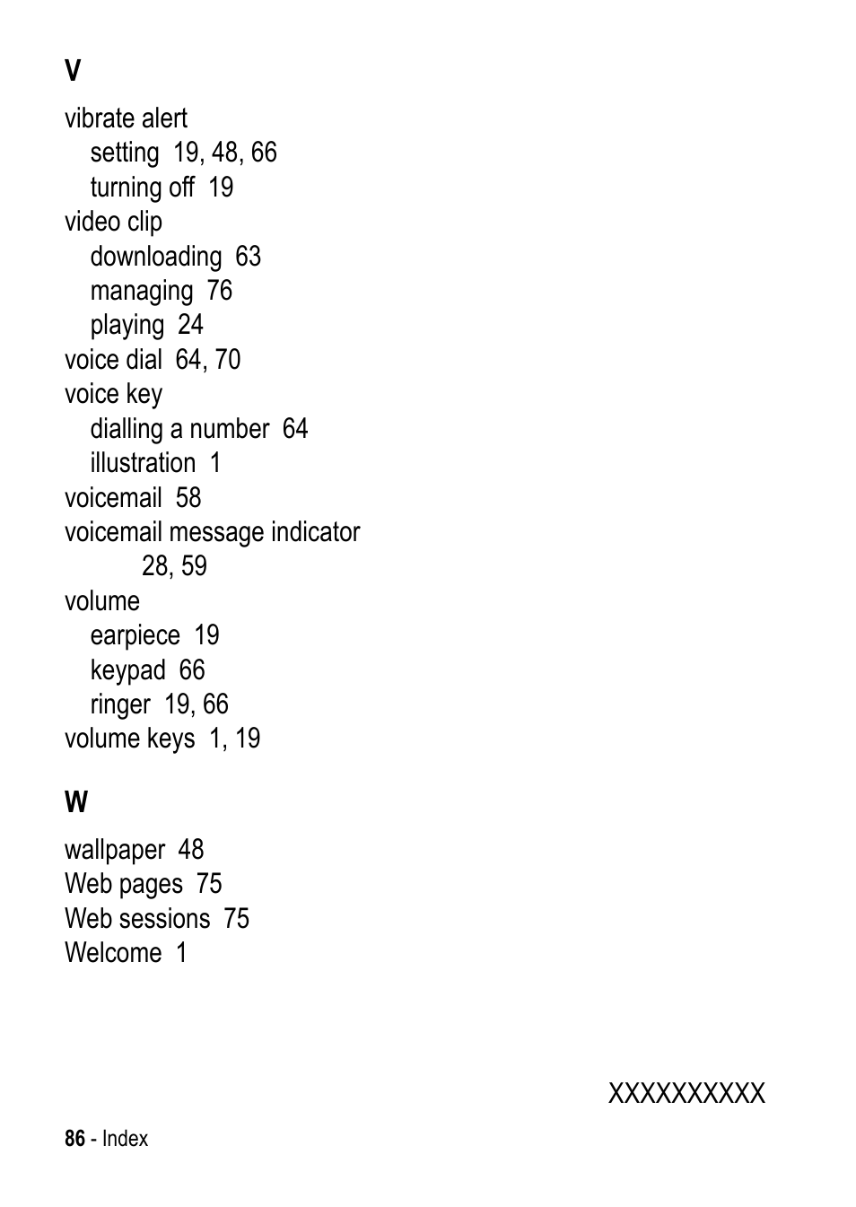 Motorola C390 User Manual | Page 86 / 86