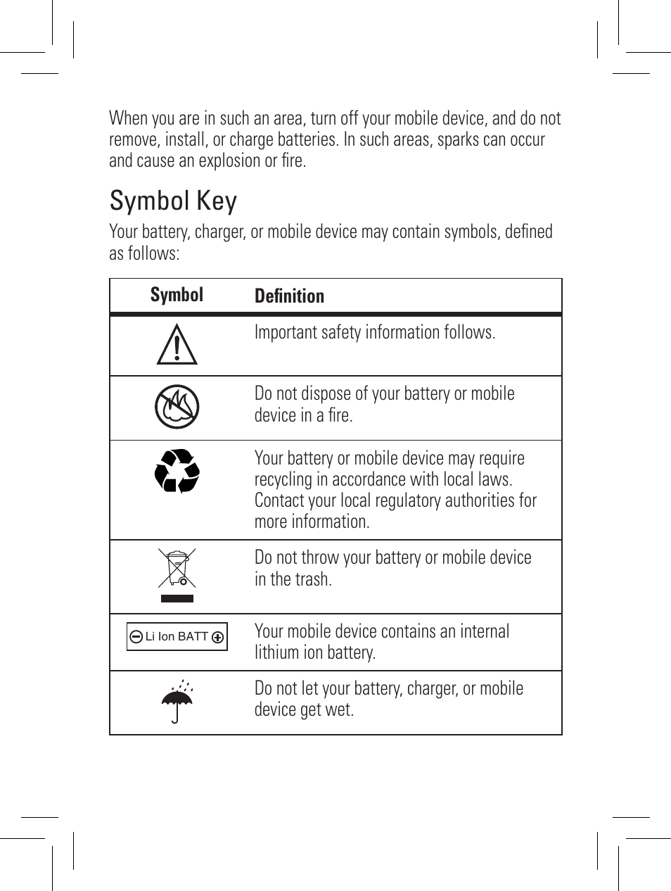 Symbol key | Motorola YOUR PHONE W360 User Manual | Page 28 / 39