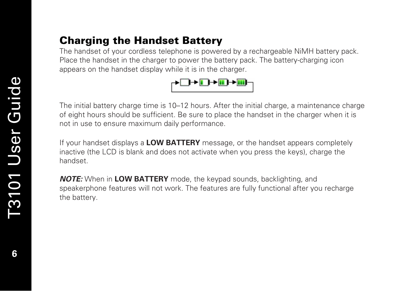 T3101 user guide | Motorola T3101 User Manual | Page 20 / 60