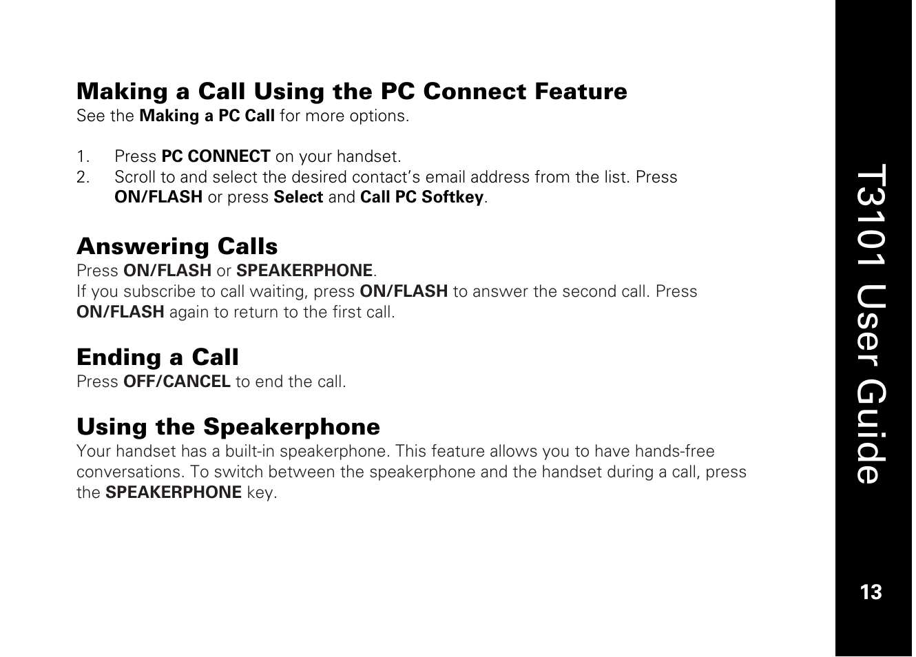 T3101 user guide | Motorola T3101 User Manual | Page 27 / 60