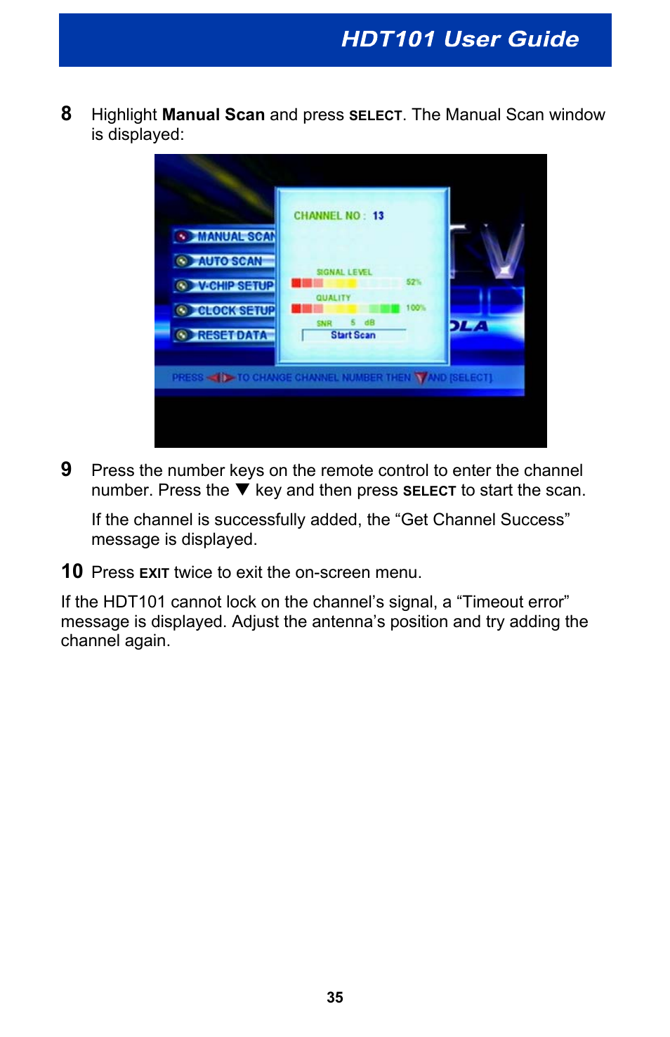 Motorola HDT101 User Manual | Page 41 / 54