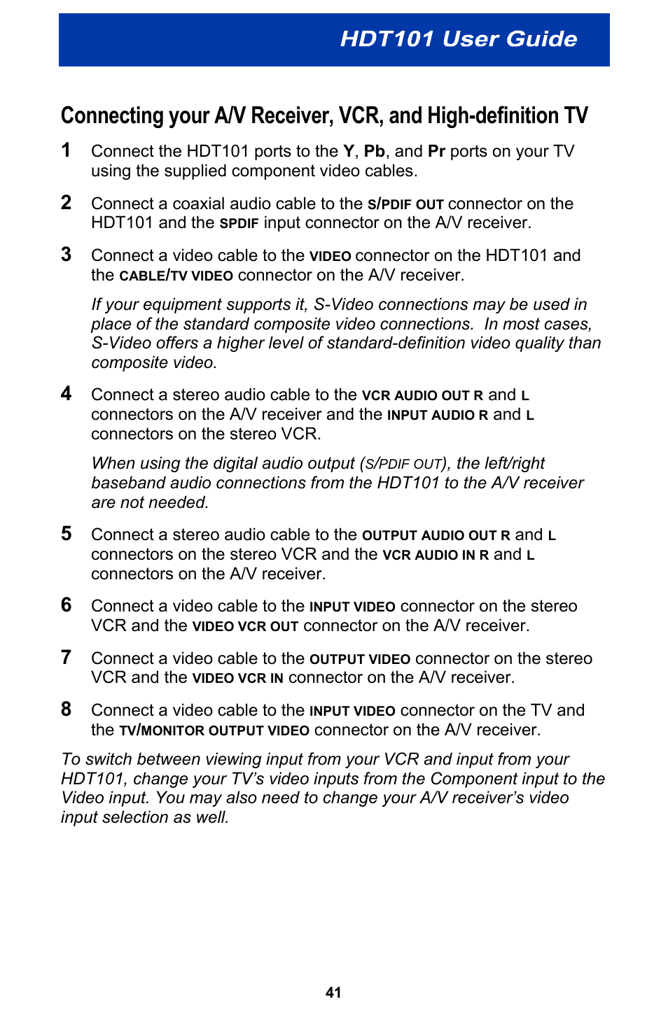 Motorola HDT101 User Manual | Page 47 / 54