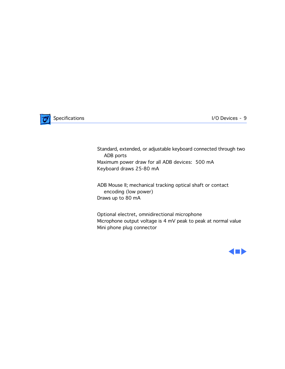 I/o devices, Keyboard, Mouse | Microphone | Motorola 660AV User Manual | Page 13 / 97