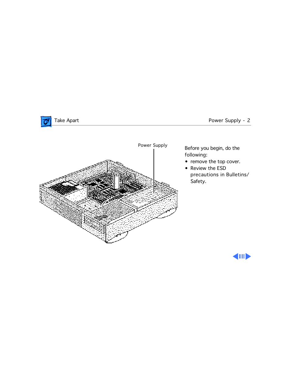 Power supply | Motorola 660AV User Manual | Page 37 / 97