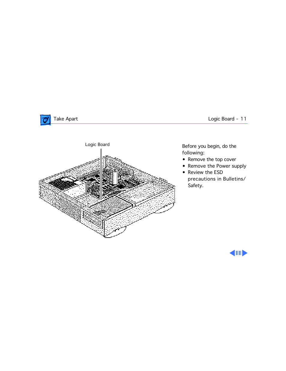 Logic board | Motorola 660AV User Manual | Page 46 / 97