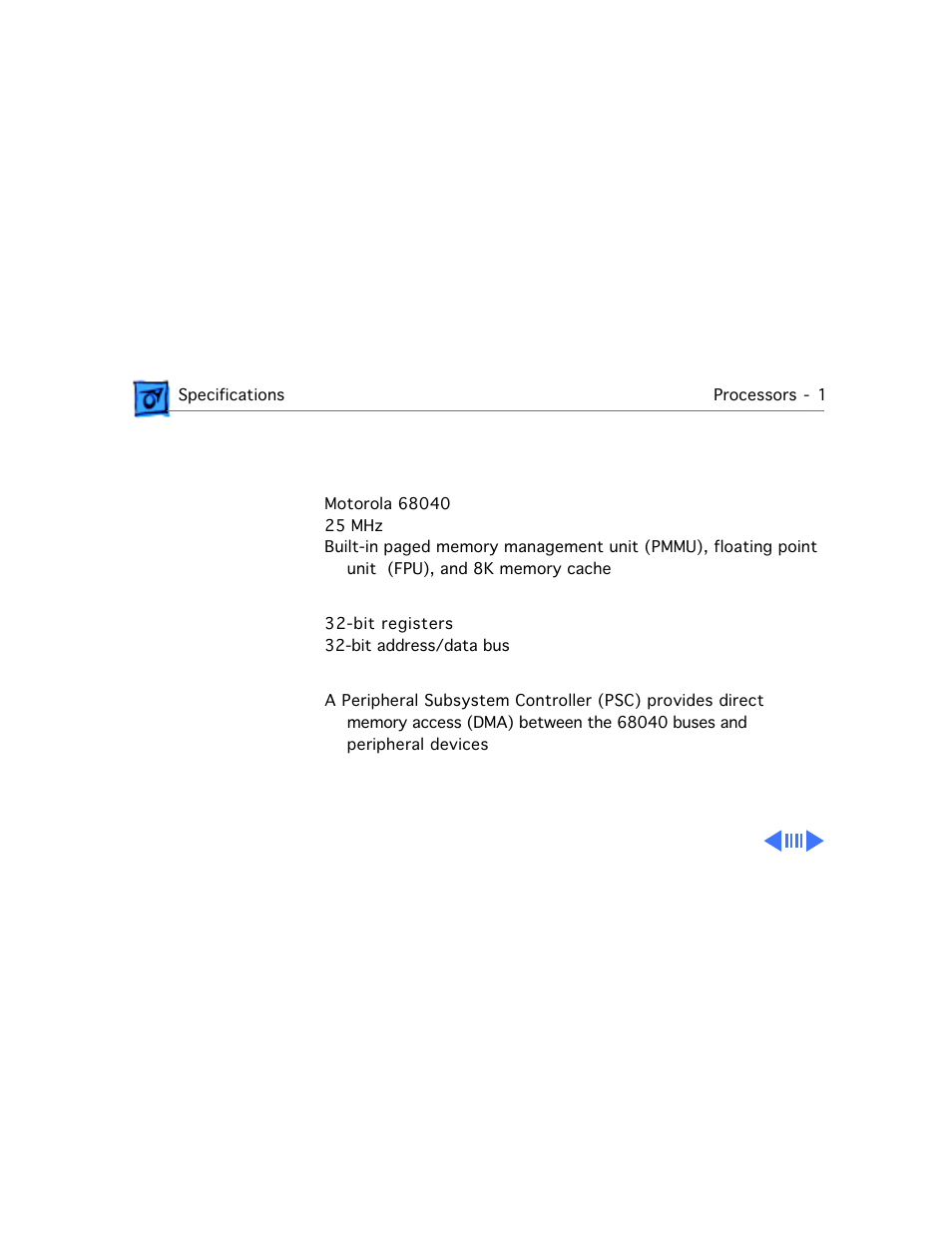 Processors, Processor, Addressing | Direct memory access (dma) | Motorola 660AV User Manual | Page 5 / 97