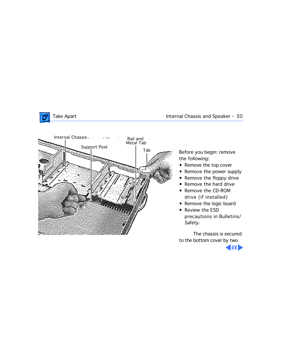 Internal chassis and speaker | Motorola 660AV User Manual | Page 65 / 97