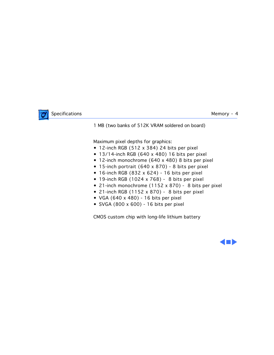 Vram, Clock/calendar calendar | Motorola 660AV User Manual | Page 8 / 97