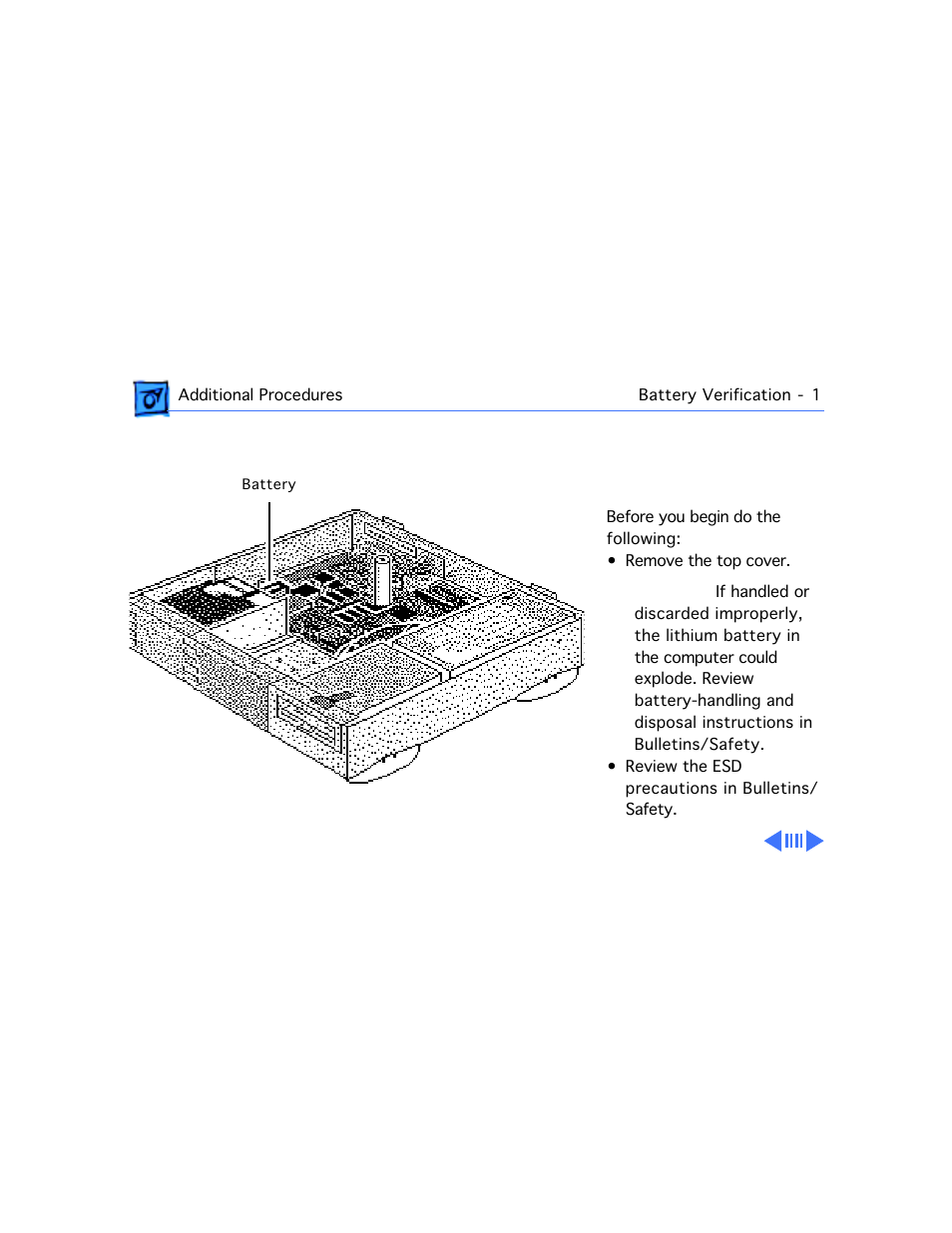 Battery verification | Motorola 660AV User Manual | Page 91 / 97