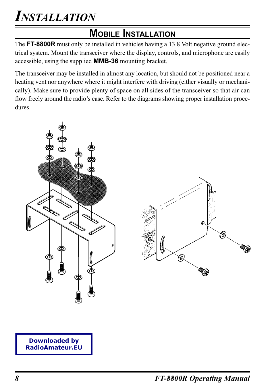 Nstallation | Motorola CT-39A User Manual | Page 10 / 72