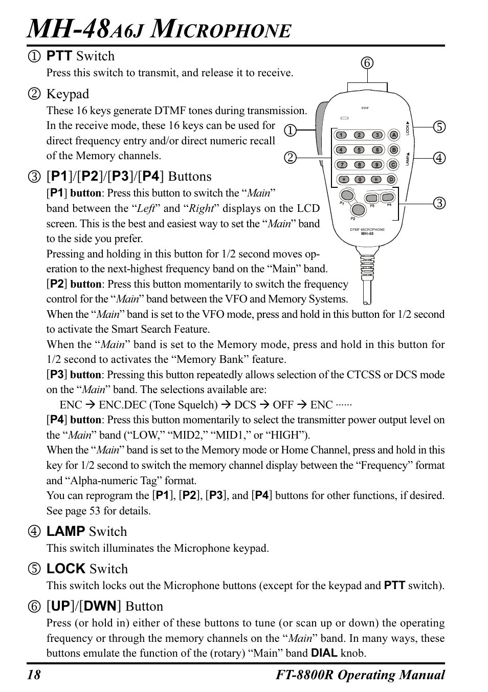 Mh-48, Icrophone | Motorola CT-39A User Manual | Page 20 / 72