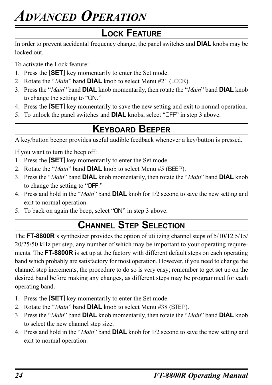 Dvanced, Peration | Motorola CT-39A User Manual | Page 26 / 72