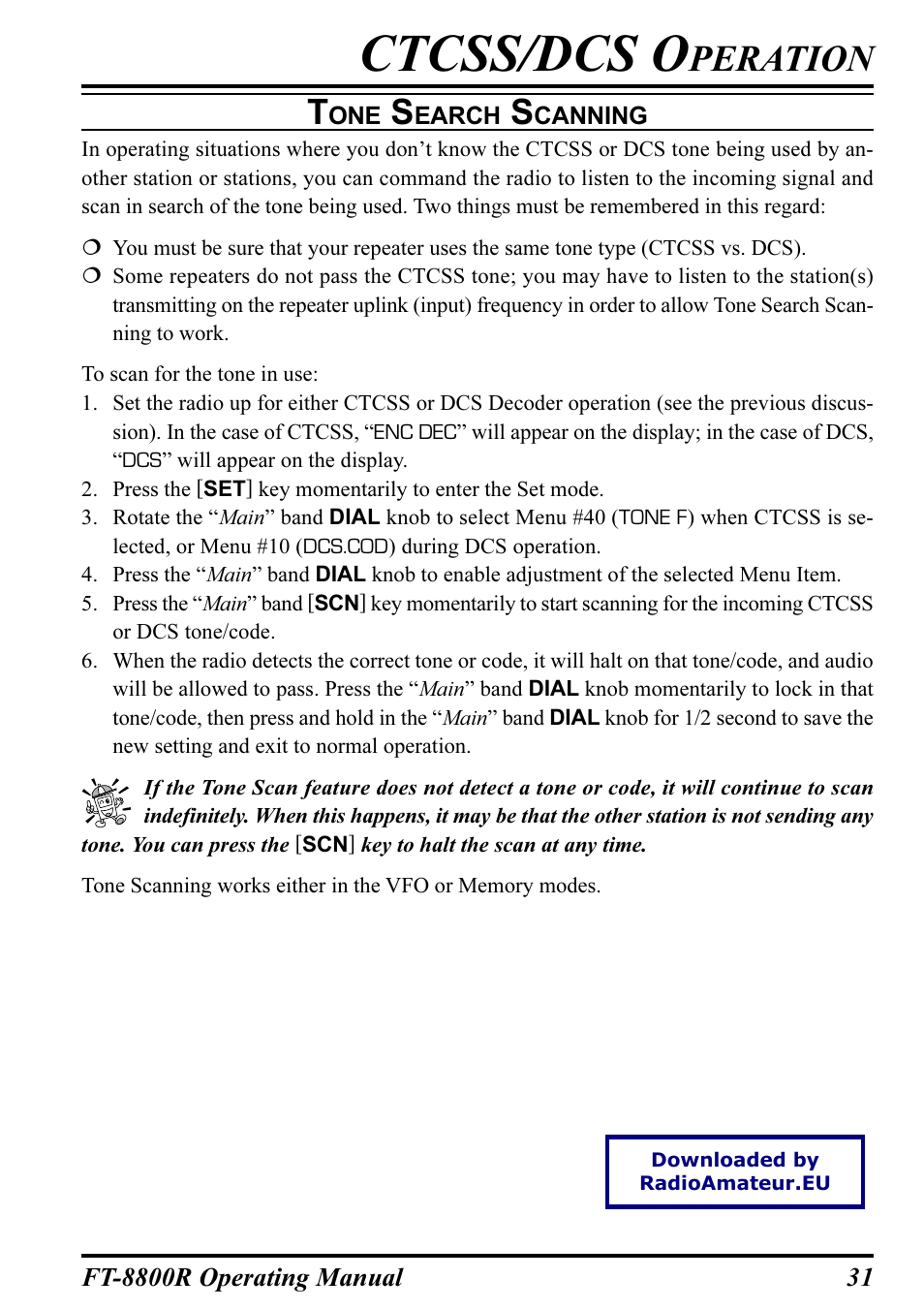 Ctcss/dcs o, Peration | Motorola CT-39A User Manual | Page 33 / 72