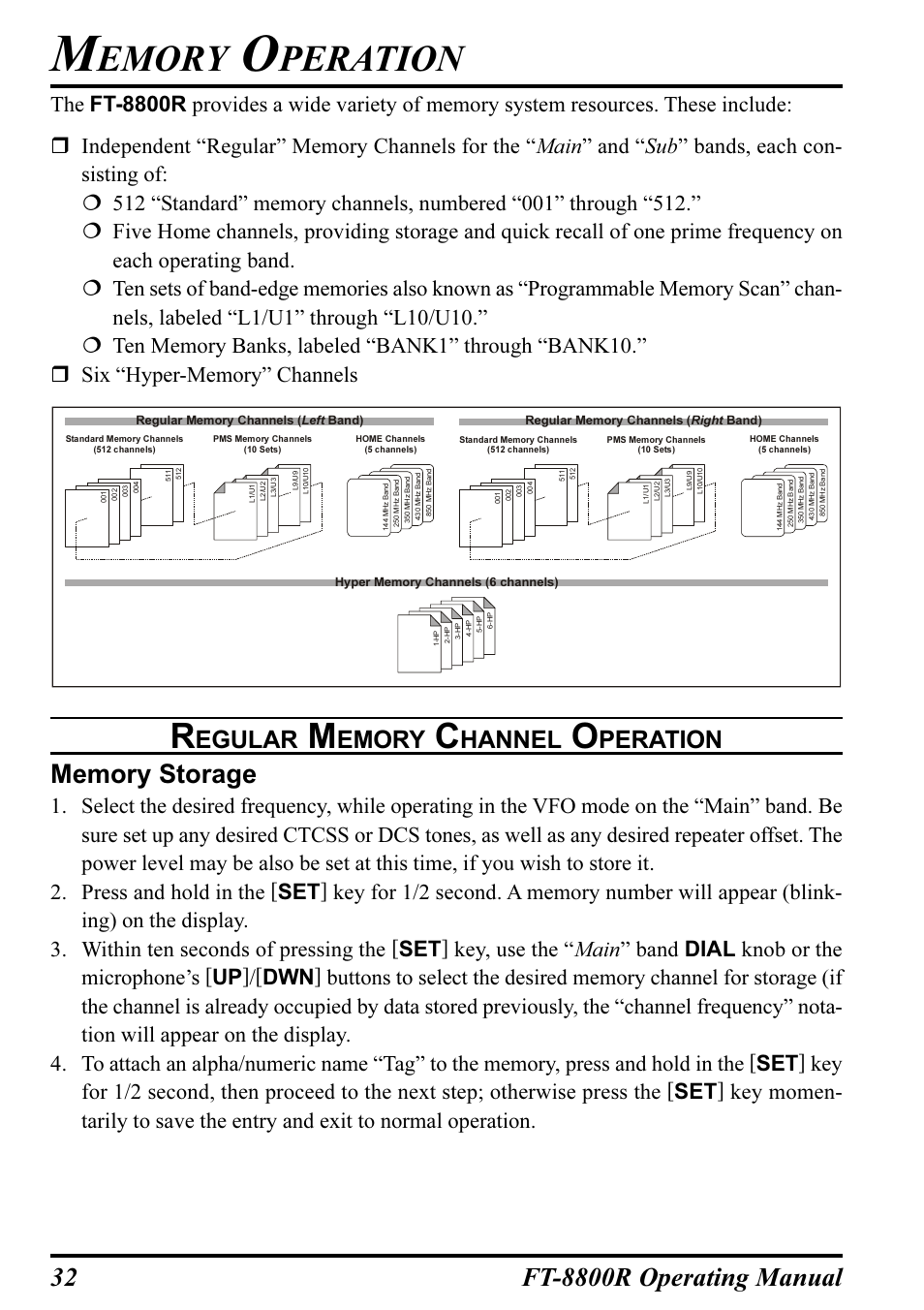 Emory, Peration, Egular | Hannel | Motorola CT-39A User Manual | Page 34 / 72