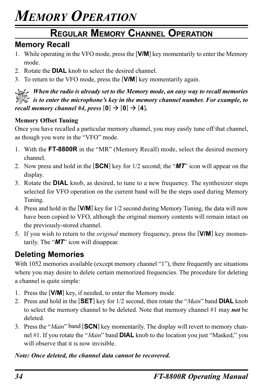 Emory, Peration | Motorola CT-39A User Manual | Page 36 / 72