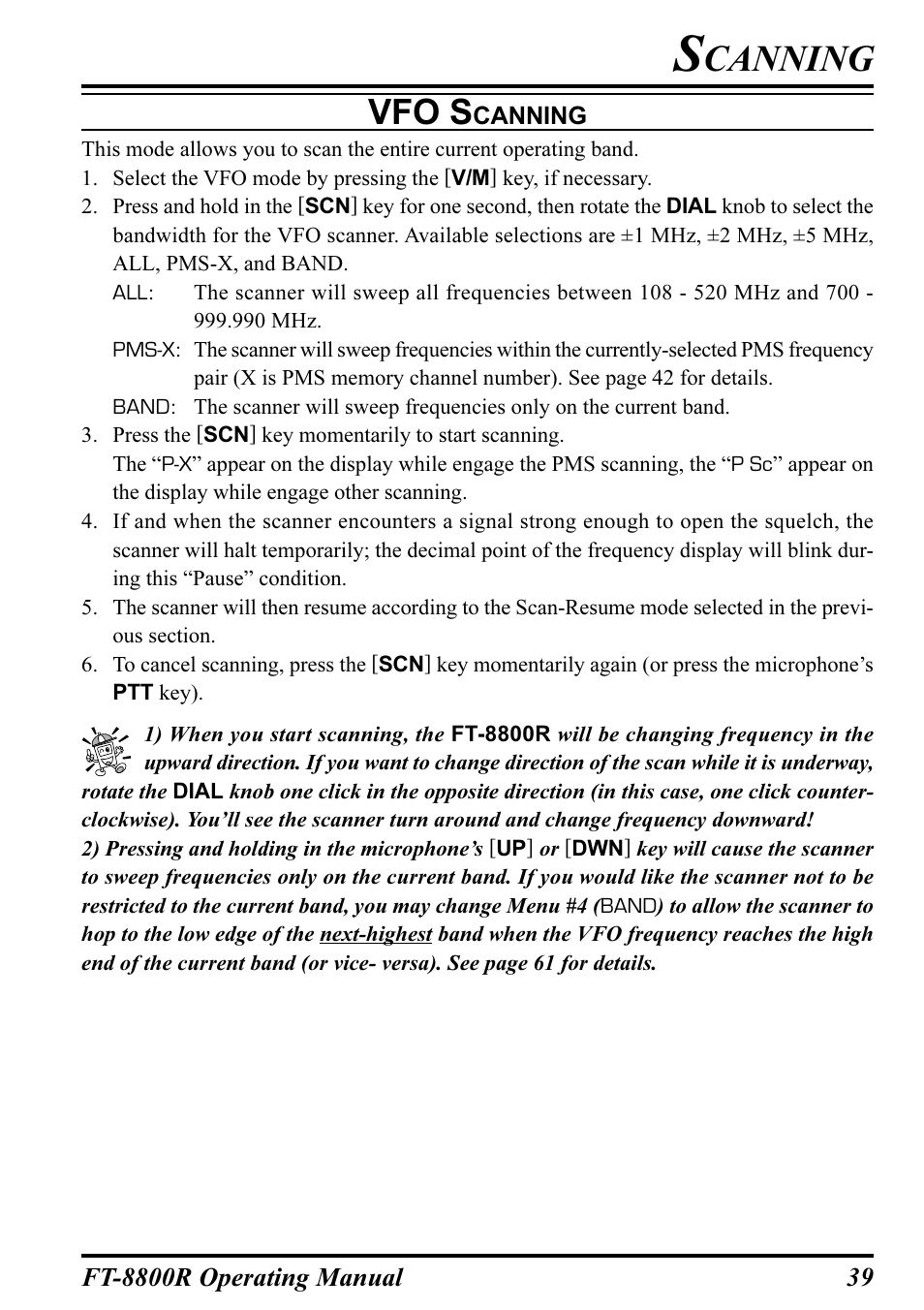 Canning, Vfo s | Motorola CT-39A User Manual | Page 41 / 72