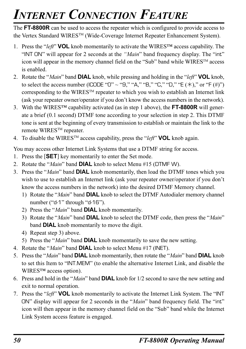 Nternet, Onnection, Eature | Motorola CT-39A User Manual | Page 52 / 72