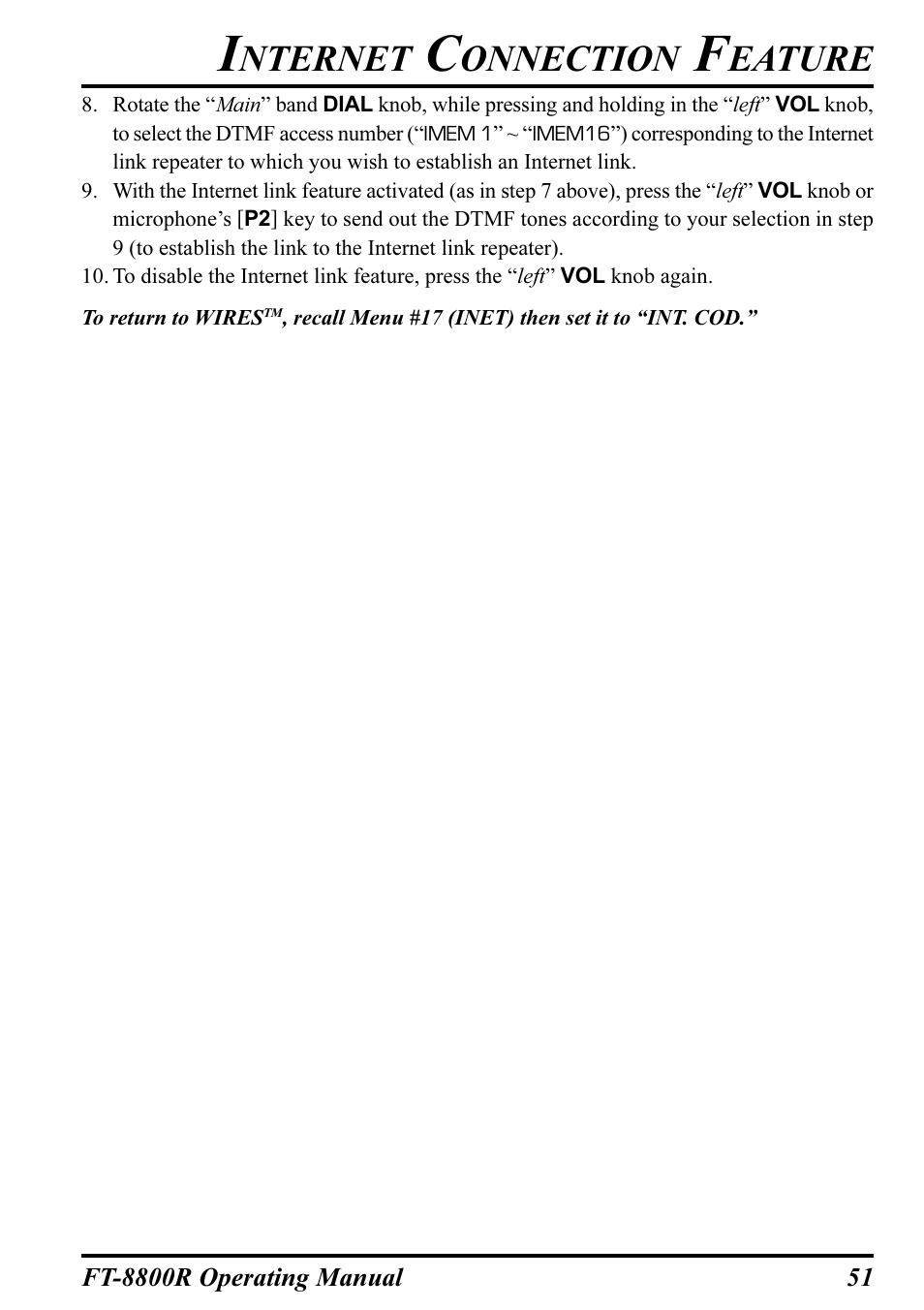 Nternet, Onnection, Eature | Motorola CT-39A User Manual | Page 53 / 72