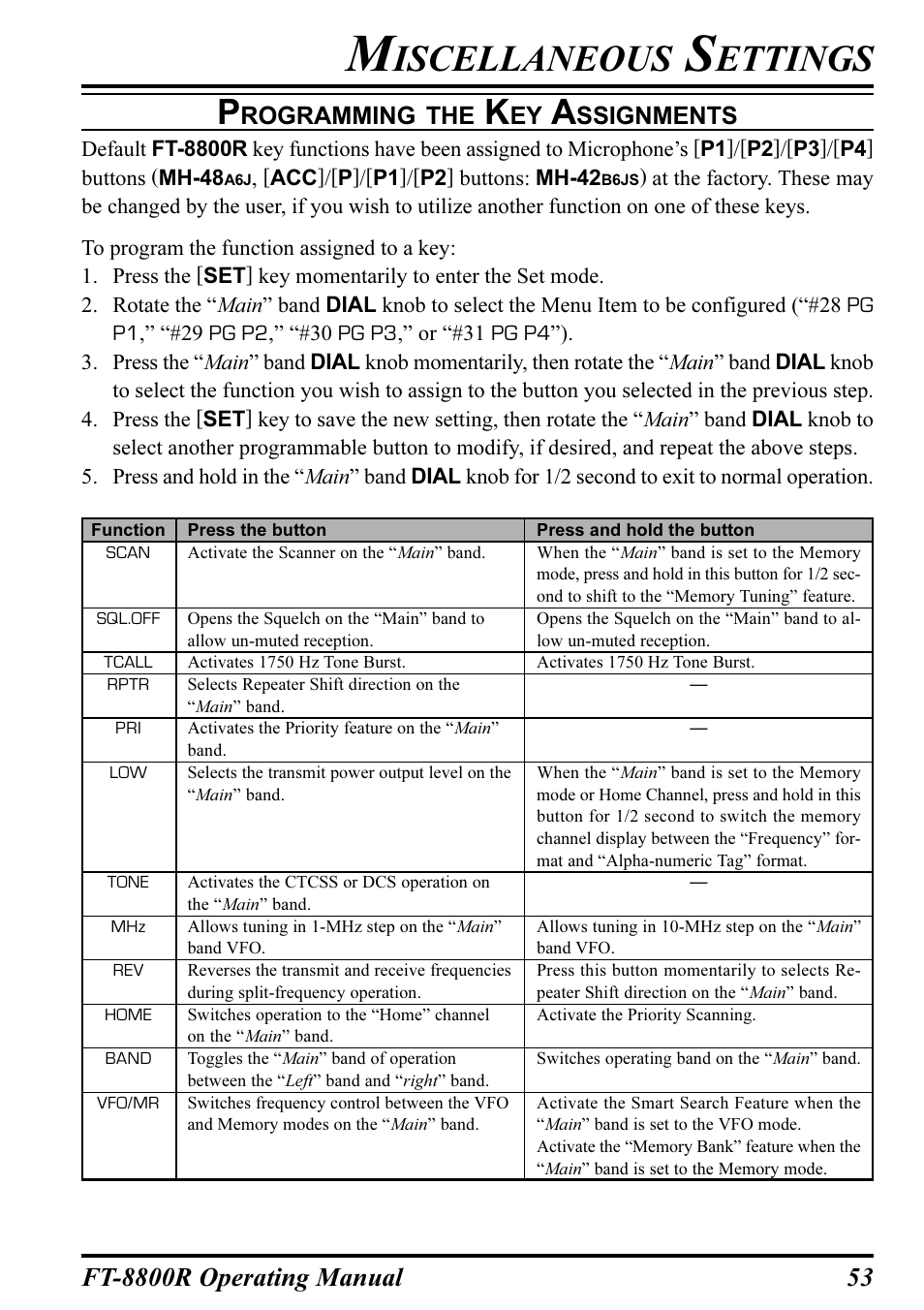 Iscellaneous, Ettings | Motorola CT-39A User Manual | Page 55 / 72