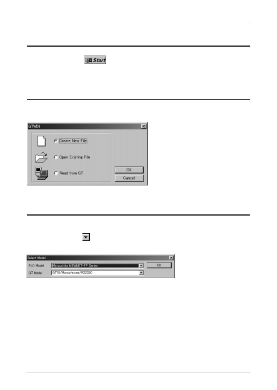 2 booting gtwin, 1 selecting the working menu, 2 selecting the model | Motorola GT10 User Manual | Page 181 / 195