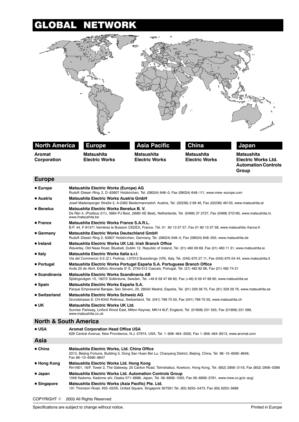 Global network | Motorola GT10 User Manual | Page 195 / 195