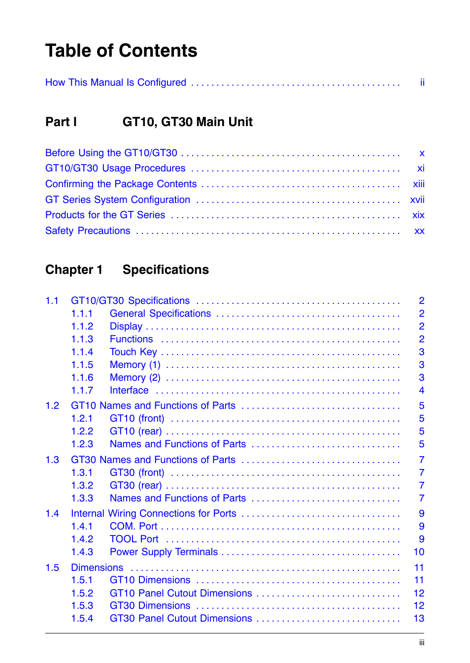 Motorola GT10 User Manual | Page 4 / 195