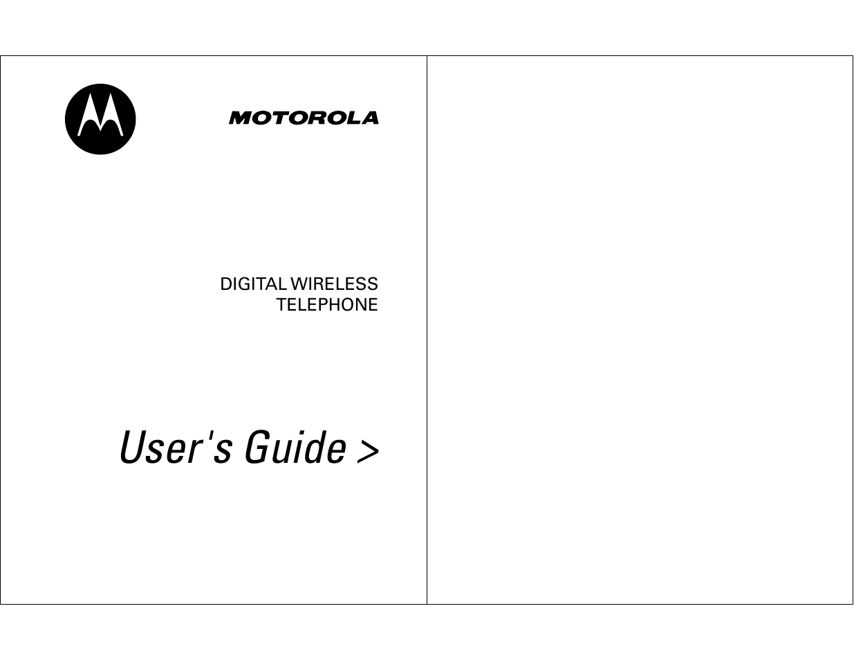 Motorola WIRELESS TELEPHONE User Manual | 44 pages