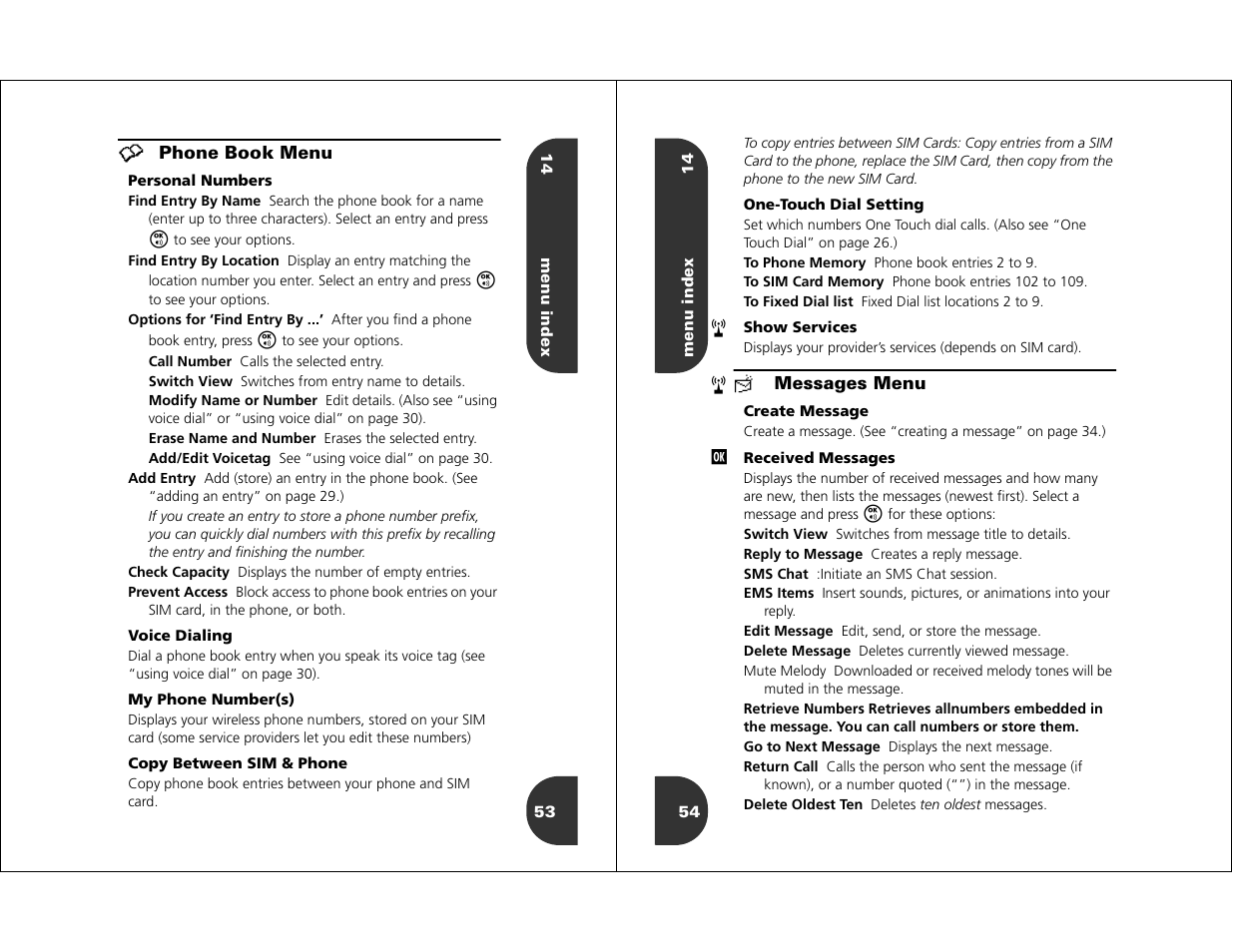 Motorola WIRELESS TELEPHONE User Manual | Page 25 / 44