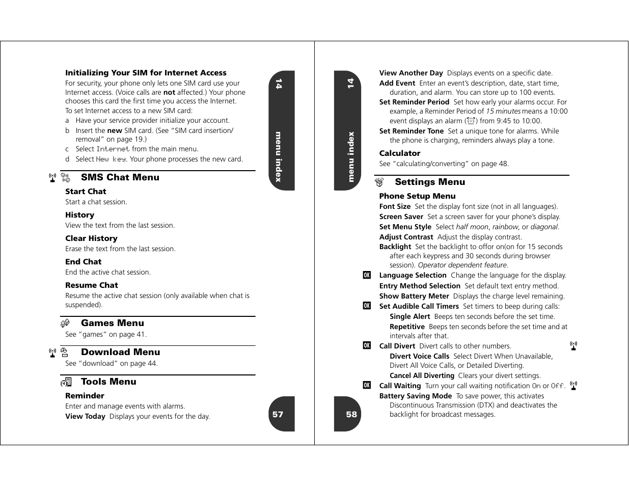 Motorola WIRELESS TELEPHONE User Manual | Page 27 / 44