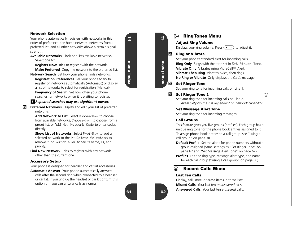 Motorola WIRELESS TELEPHONE User Manual | Page 29 / 44