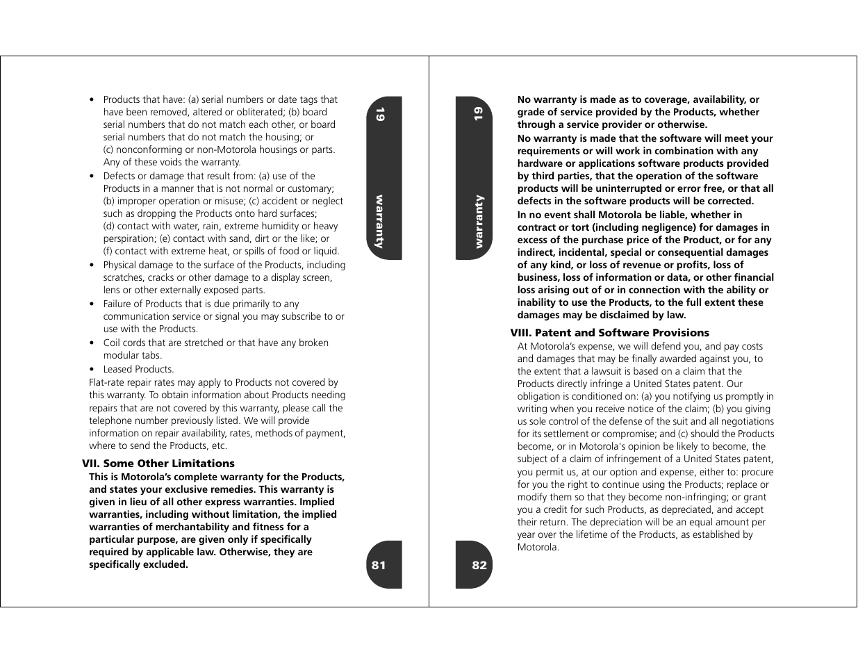 Motorola WIRELESS TELEPHONE User Manual | Page 39 / 44