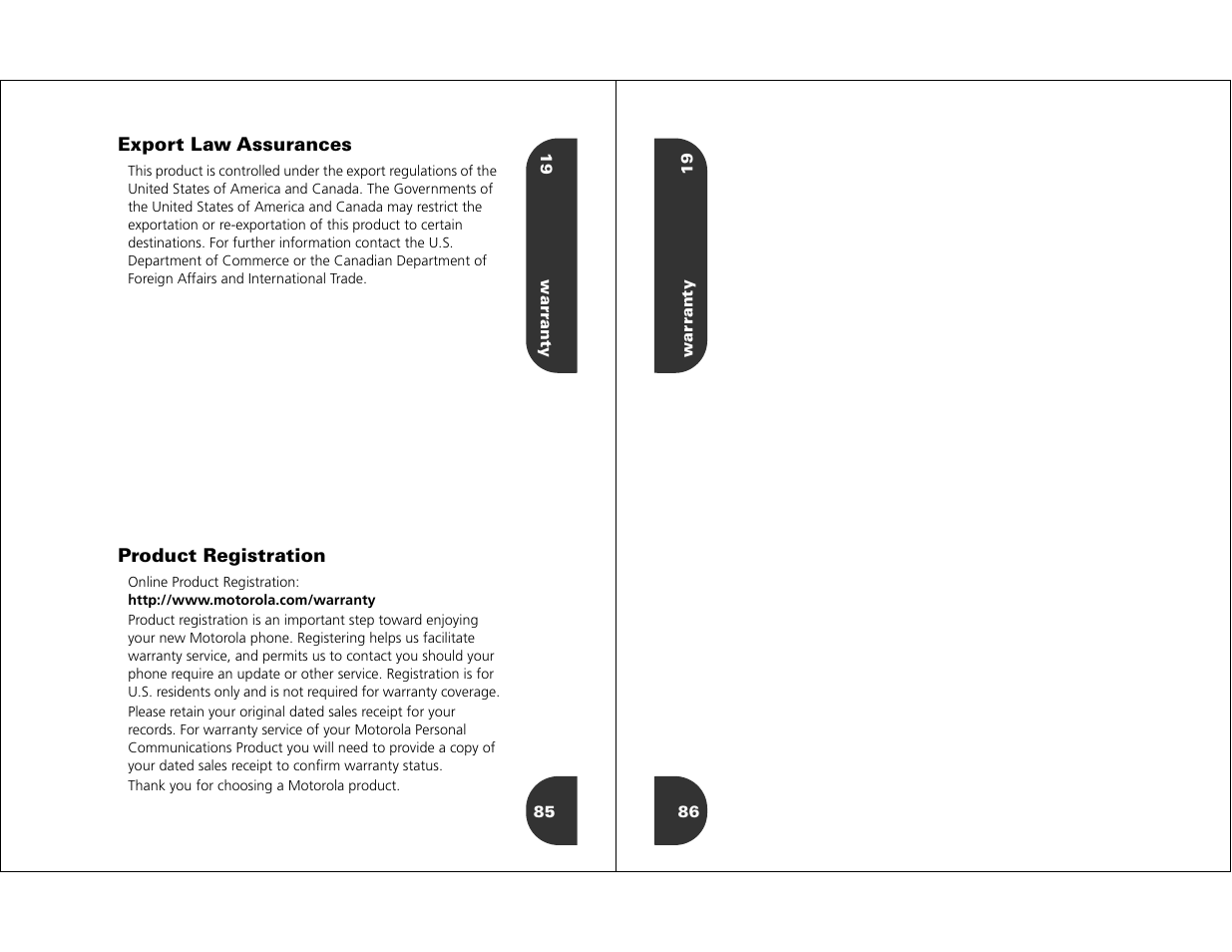 Motorola WIRELESS TELEPHONE User Manual | Page 41 / 44