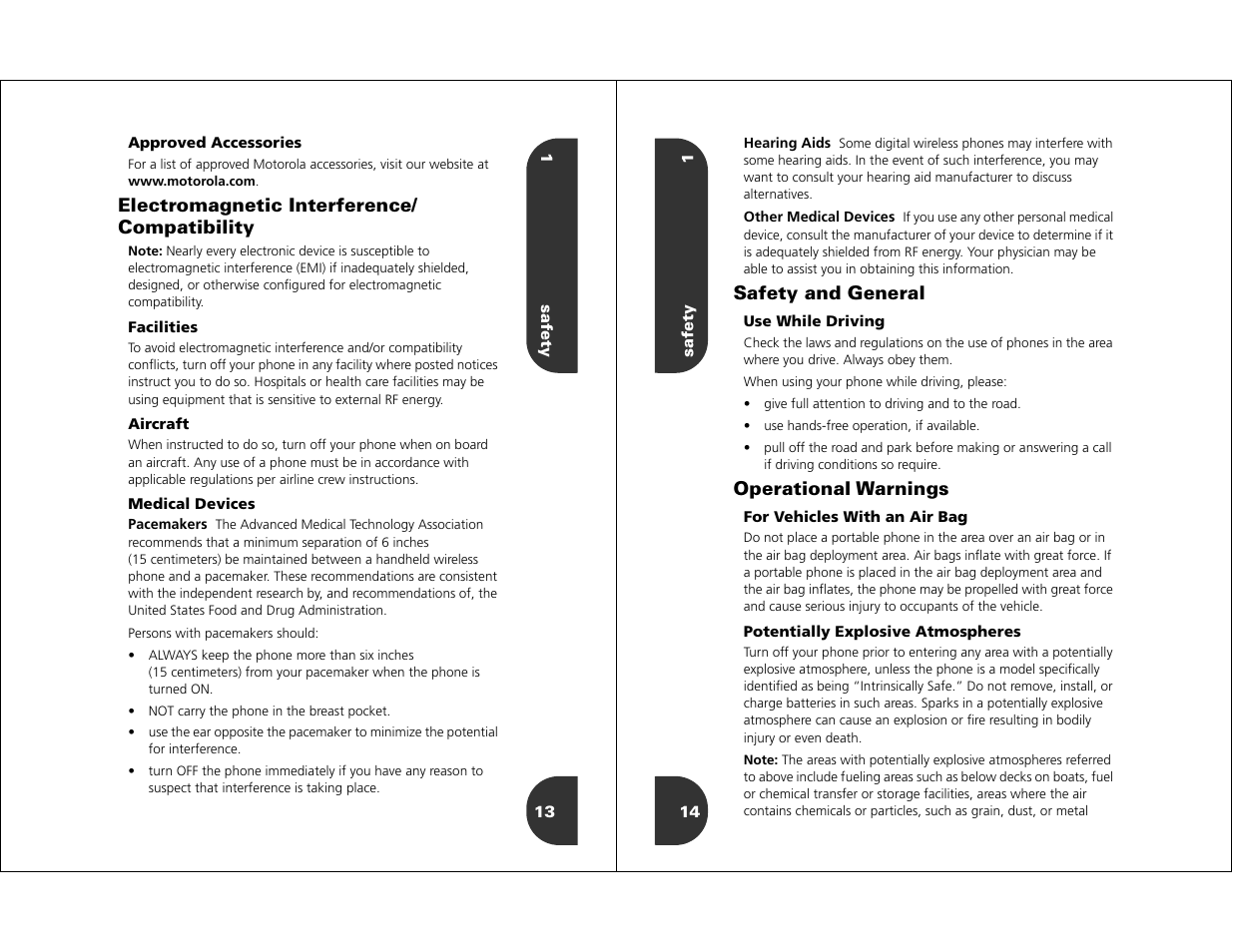 Motorola WIRELESS TELEPHONE User Manual | Page 5 / 44