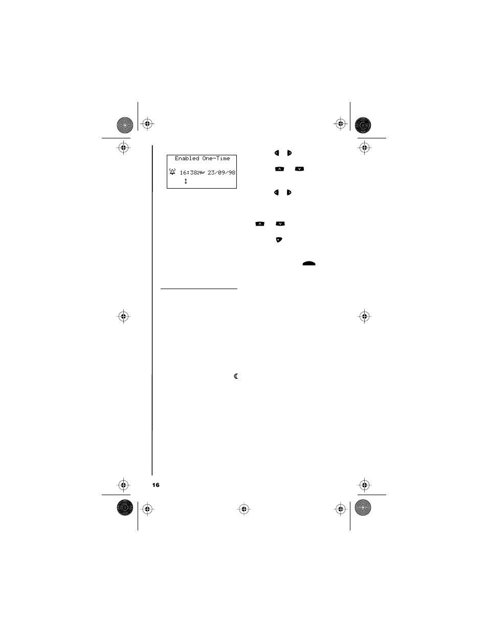 Set alarm, Setting quiet time, News and infor mation | Motorola 9501 User Manual | Page 20 / 42