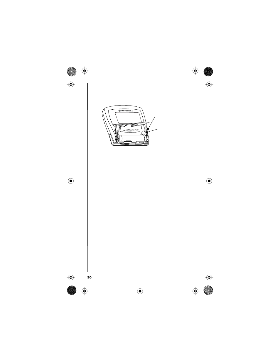 Battery door replacement | Motorola 9501 User Manual | Page 34 / 42