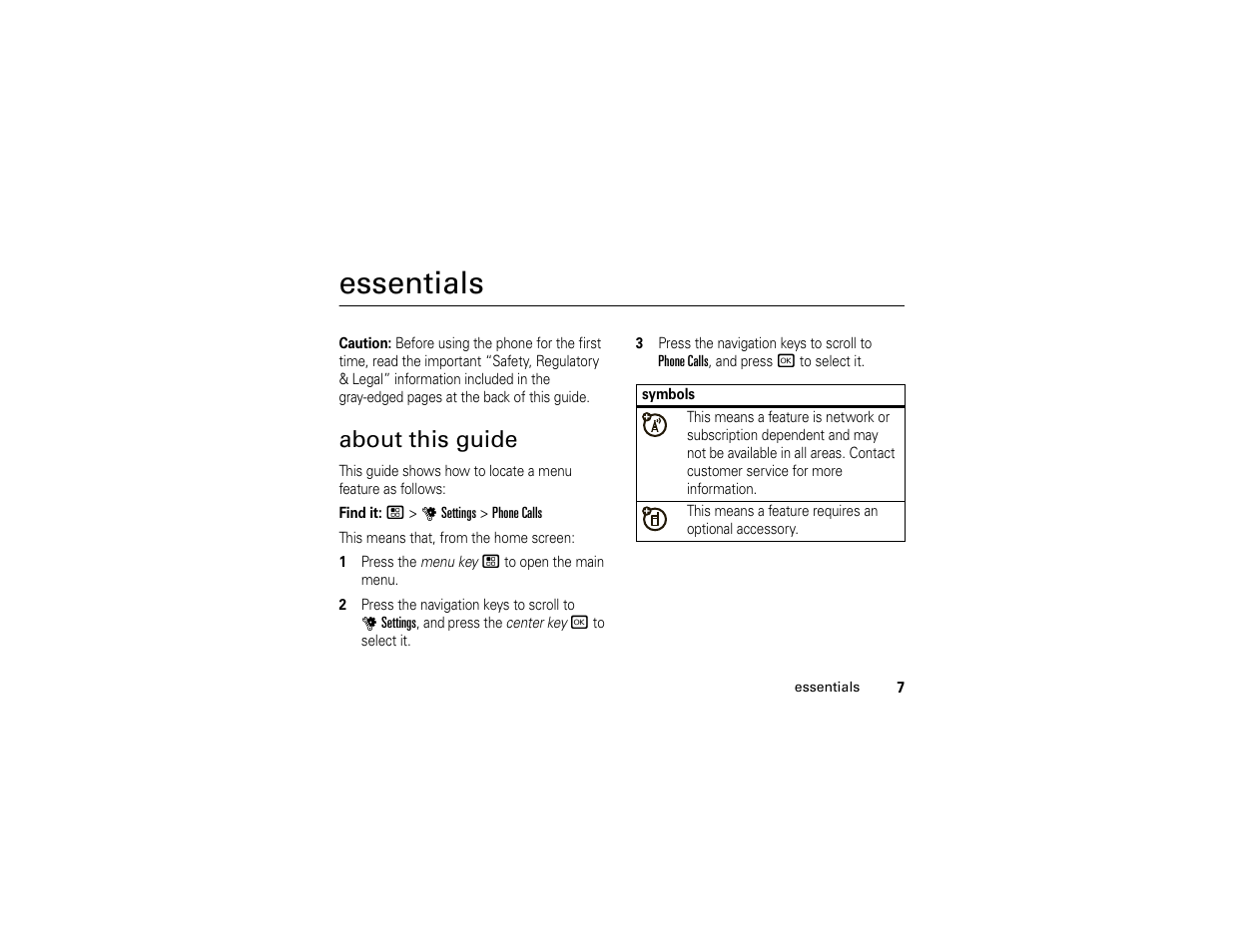 Essentials, About this guide | Motorola I296 H88XAH6JR2AN User Manual | Page 11 / 90