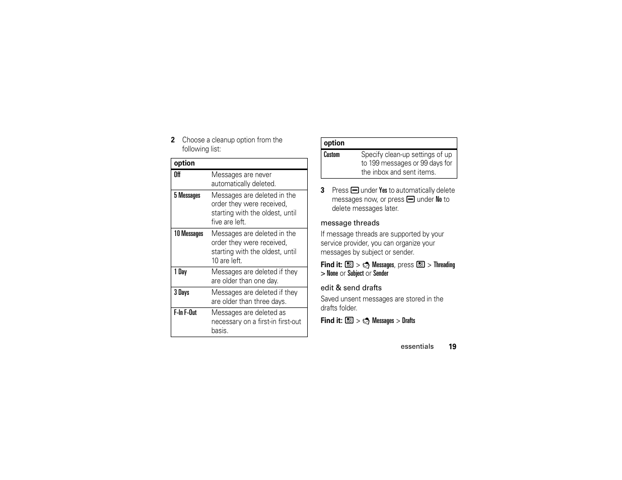 Motorola I296 H88XAH6JR2AN User Manual | Page 23 / 90
