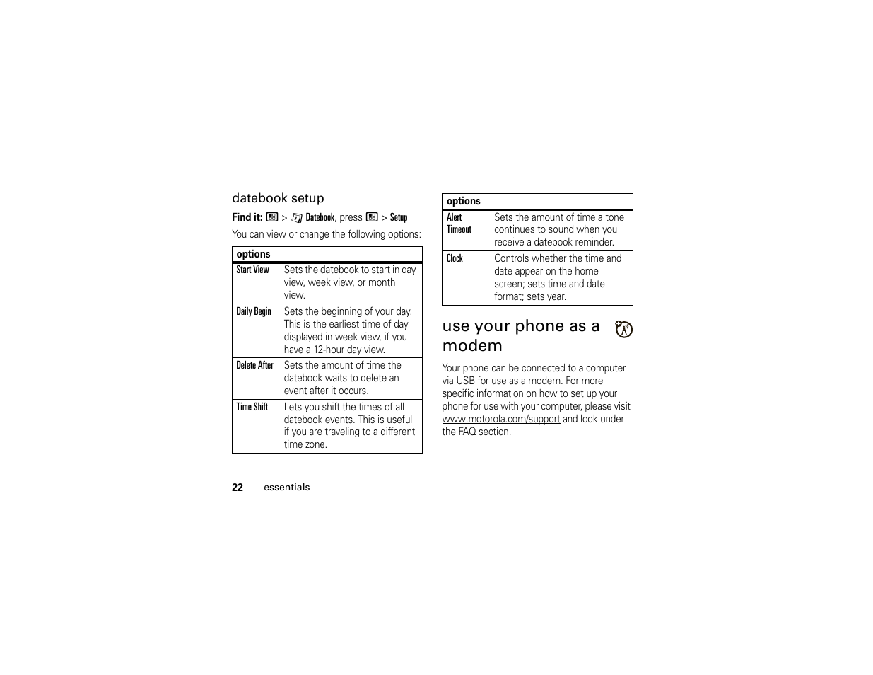 Use your phone as a modem | Motorola I296 H88XAH6JR2AN User Manual | Page 26 / 90