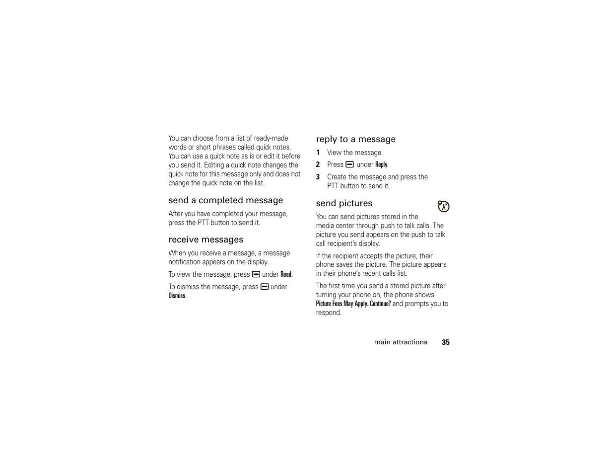 Motorola I296 H88XAH6JR2AN User Manual | Page 39 / 90