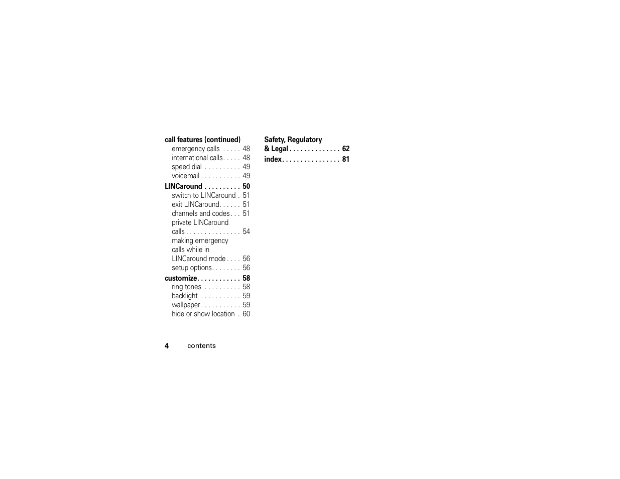 Motorola I296 H88XAH6JR2AN User Manual | Page 8 / 90