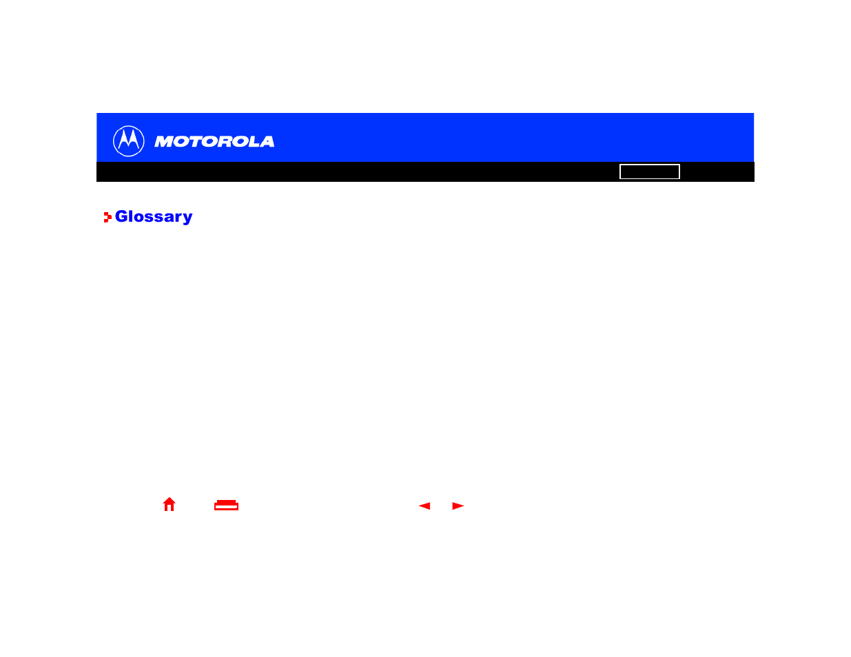 Glossary, Ethernet, Downstream | Coaxial cable, F-type connectors, Download, Ip address, Docsis | Motorola SURFBOARD SBV4200 User Manual | Page 69 / 73