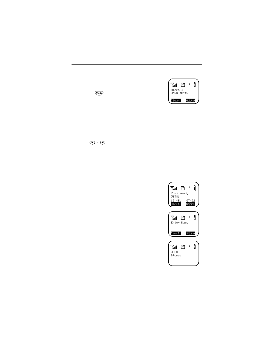 Quickstore of private ids | Motorola i700plus User Manual | Page 39 / 84
