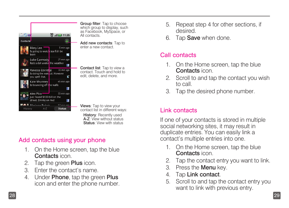 Motorola CLIQ TM1668 User Manual | Page 16 / 41