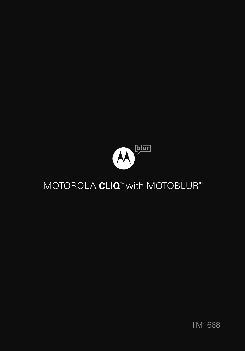 Motorola CLIQ TM1668 User Manual | Page 41 / 41