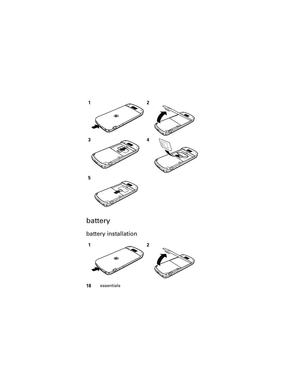 Battery | Motorola GSM L2 User Manual | Page 20 / 83