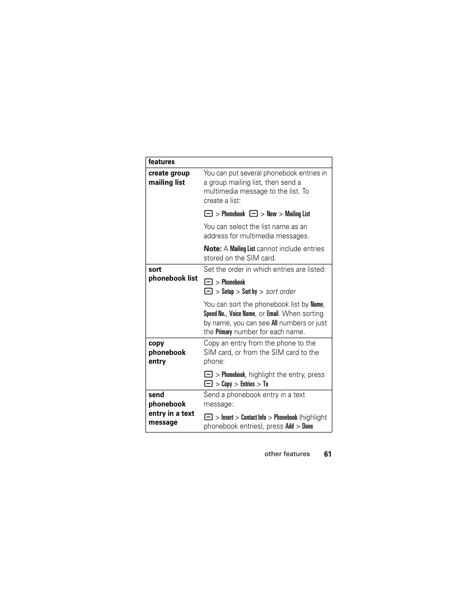 Motorola GSM L2 User Manual | Page 63 / 83