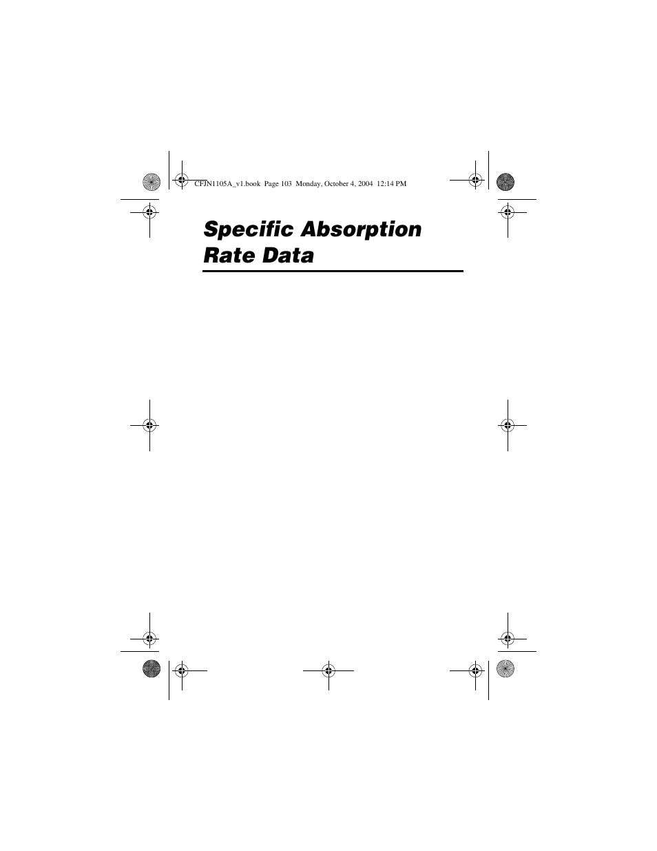 Specific absorption rate data | Motorola C156 User Manual | Page 103 / 106