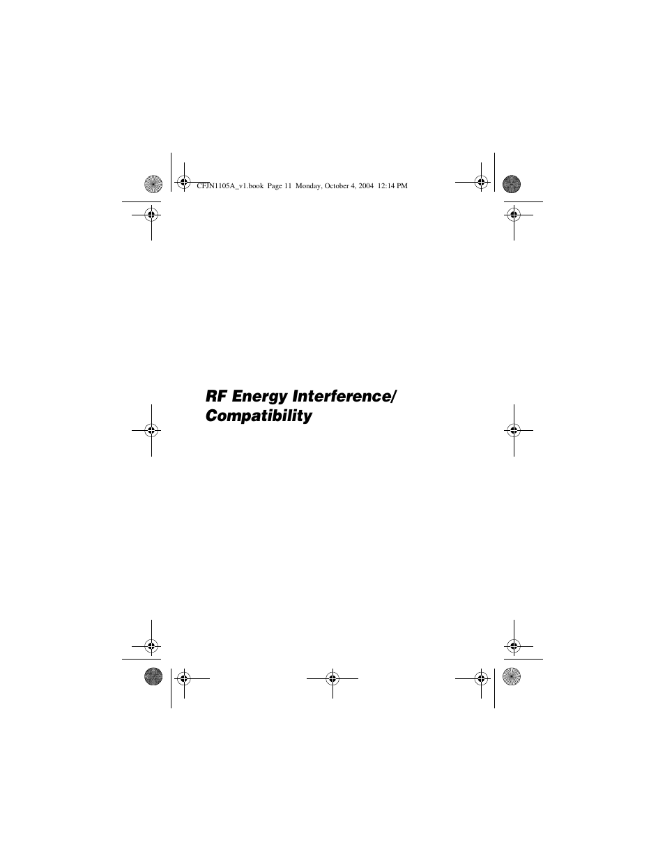 Rf energy interference/ compatibility | Motorola C156 User Manual | Page 11 / 106